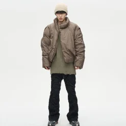 Online Overlapped Puffer Jacket Jackets