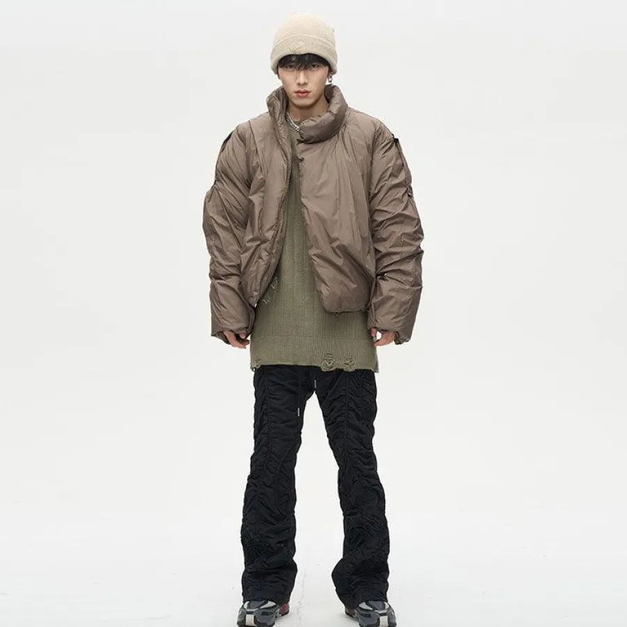 Online Overlapped Puffer Jacket Jackets