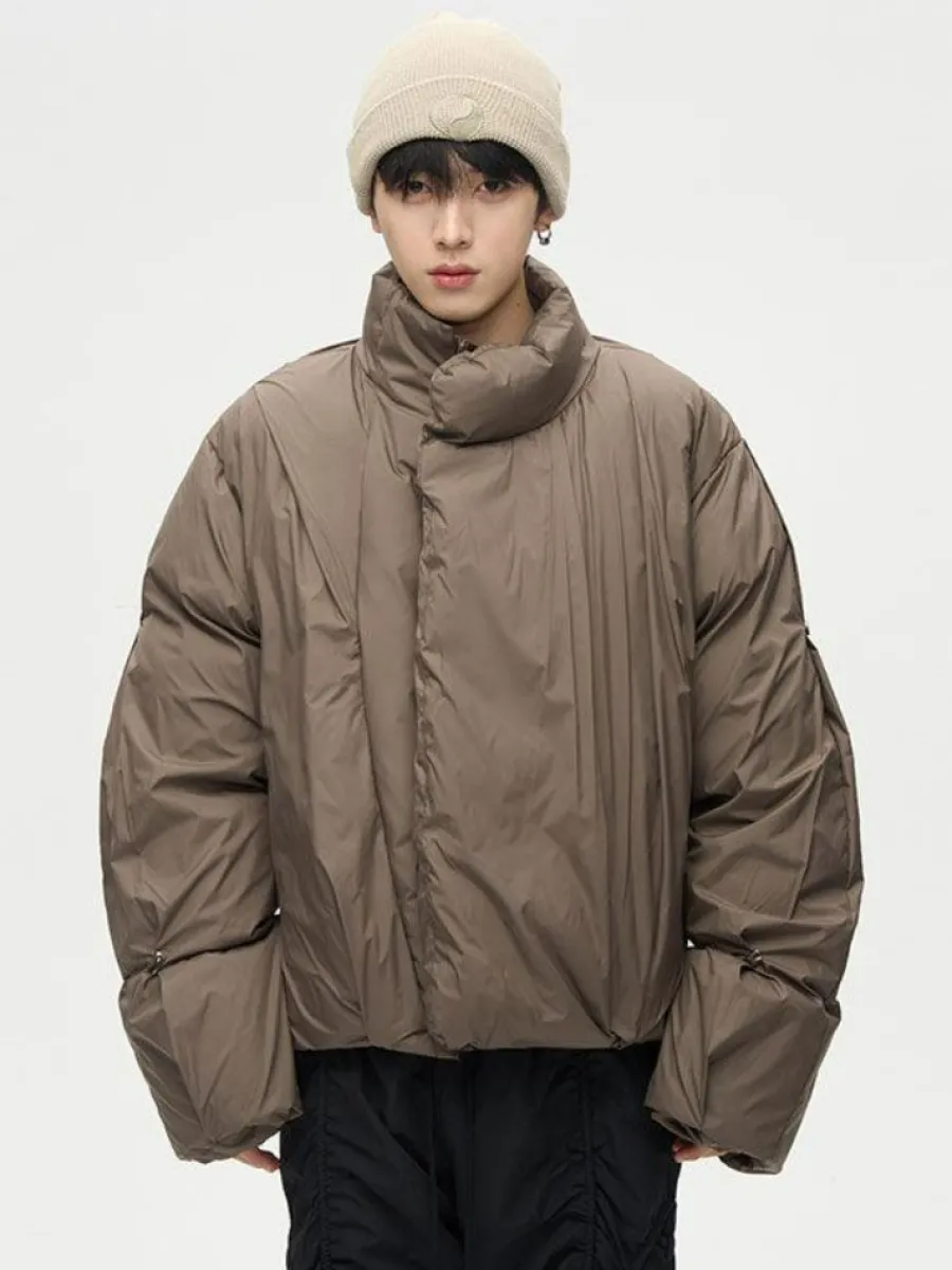 Online Overlapped Puffer Jacket Jackets