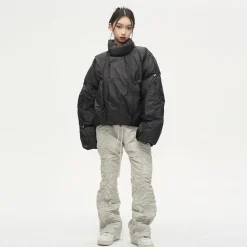 Online Overlapped Puffer Jacket Jackets