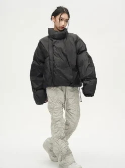 Online Overlapped Puffer Jacket Jackets