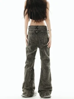 Online Acid Wash Paneled Jeans Jeans