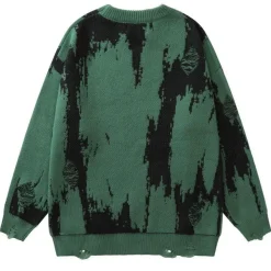 Best Grunge Distressed Knit Sweater Sweaters