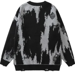 Best Grunge Distressed Knit Sweater Sweaters