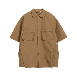 Discount Paneled Button-Up Shirt Shirts