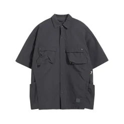 Discount Paneled Button-Up Shirt Shirts