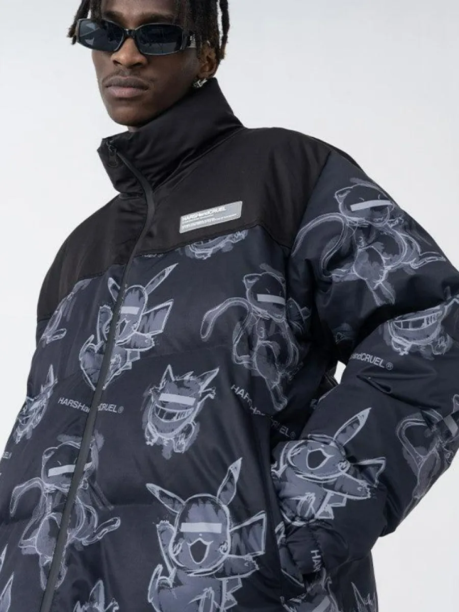 Outlet Blinded Monsters Puffer Jacket Jackets
