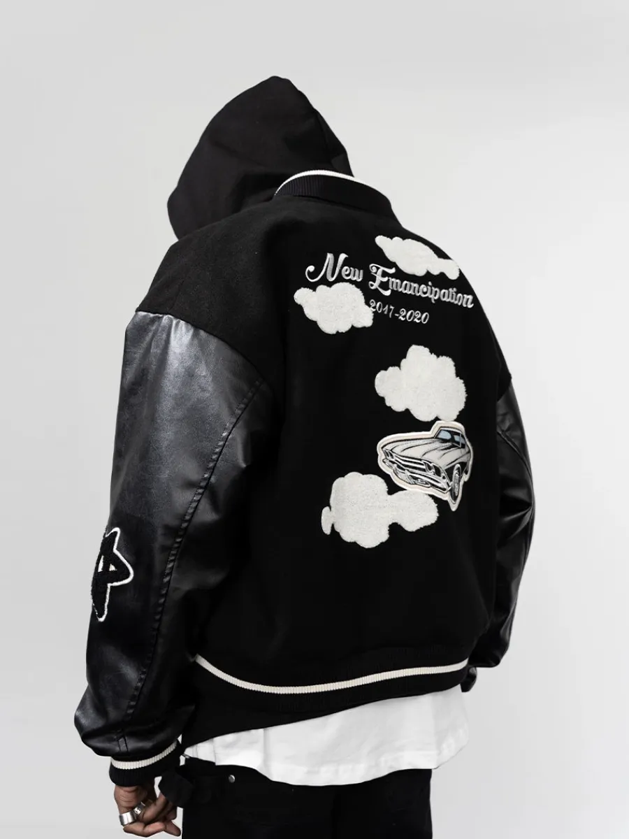 Discount "Clouded" Varsity Jacket Jackets