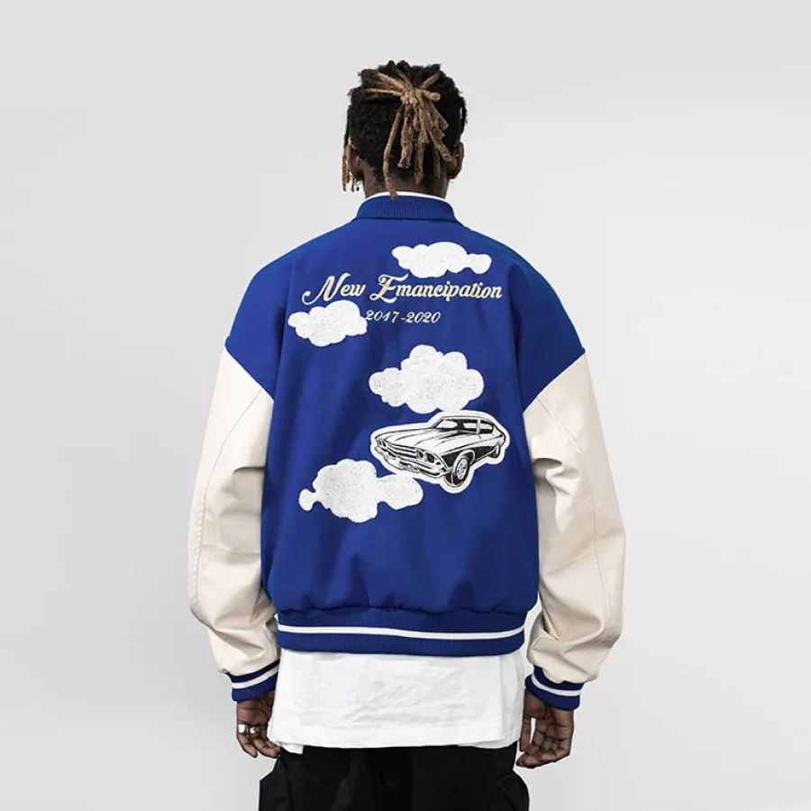 Discount "Clouded" Varsity Jacket Jackets