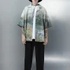 Fashion Painted Autumn Button-Up Shirts