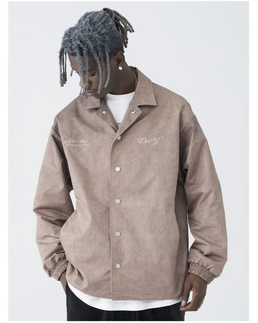 Discount Painted Flowers Windbreaker Jacket Jackets