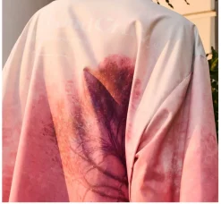 Online Painted Sunset Button-Up Shirts