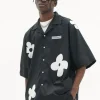 New Solitary Flower Button-Up Shirts