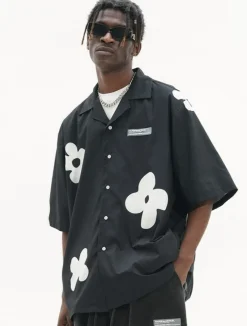 New Solitary Flower Button-Up Shirts