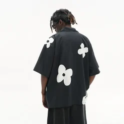 New Solitary Flower Button-Up Shirts
