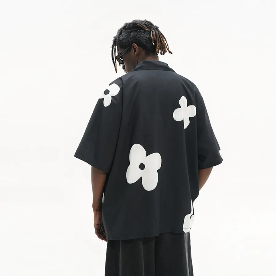New Solitary Flower Button-Up Shirts