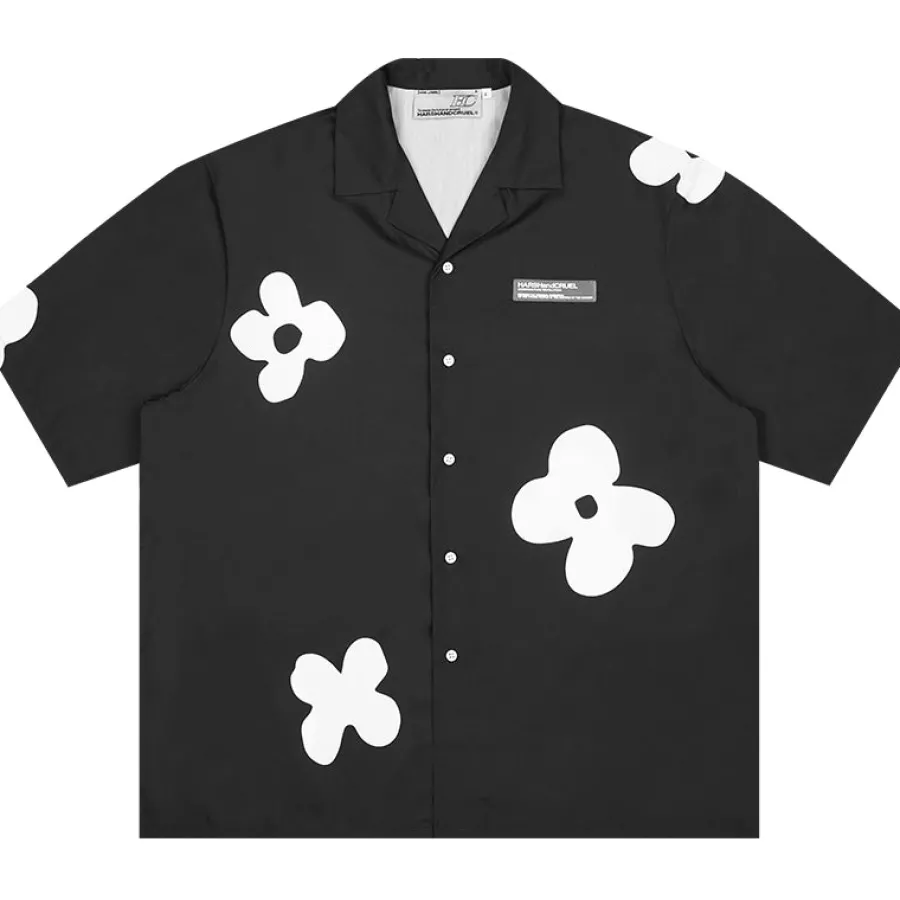 New Solitary Flower Button-Up Shirts
