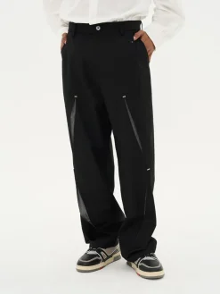 Sale Spliced Trousers Pants