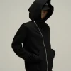 Discount HJK Exclusive Asymmetrical Zip Hooded Jacket Jackets