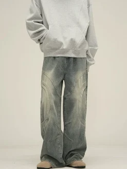 Hot HJK Exclusive Curved Denim Jeans Jeans