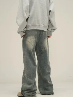 Hot HJK Exclusive Curved Denim Jeans Jeans