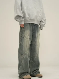 Hot HJK Exclusive Curved Denim Jeans Jeans