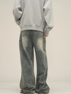 Hot HJK Exclusive Curved Denim Jeans Jeans
