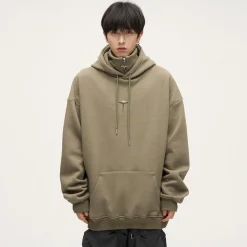 Hot Double Panel Hooded Zip Jacket Hoodies