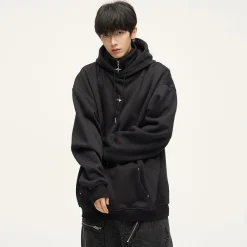 Hot Double Panel Hooded Zip Jacket Hoodies