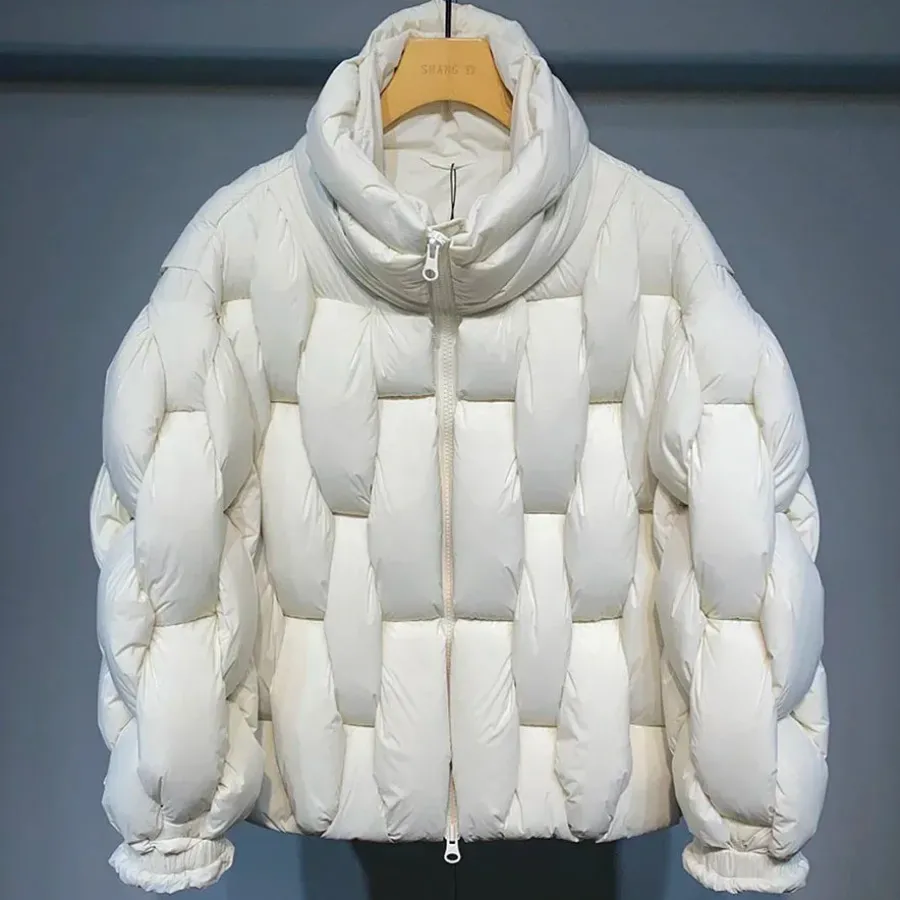 Online HJK Exclusive Interwoven Quilted Puffer Jacket Jackets