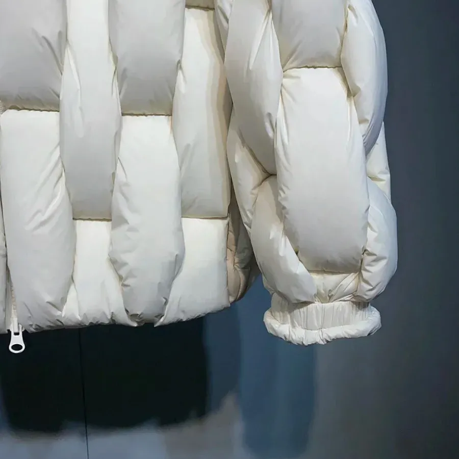 Online HJK Exclusive Interwoven Quilted Puffer Jacket Jackets