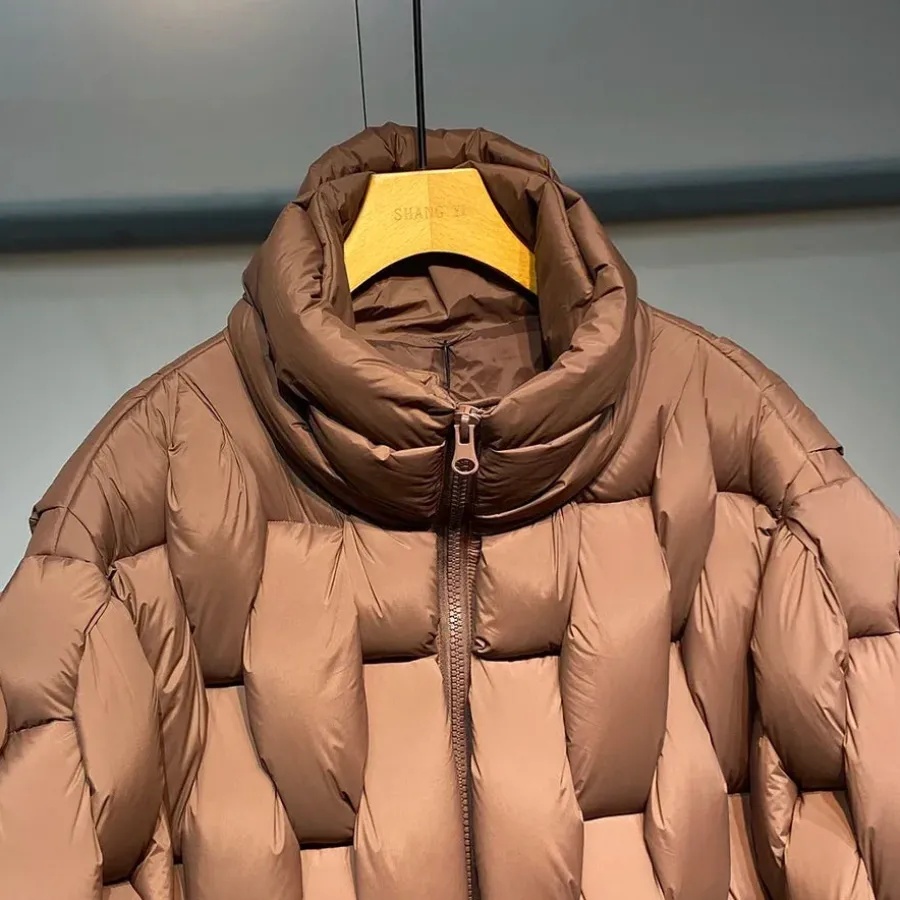 Online HJK Exclusive Interwoven Quilted Puffer Jacket Jackets