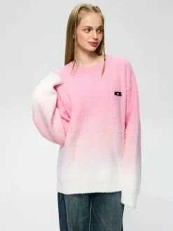 Outlet Soft Gradient Pullover Sweaters