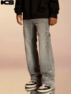 Best Textured Spike Denim Jeans Jeans