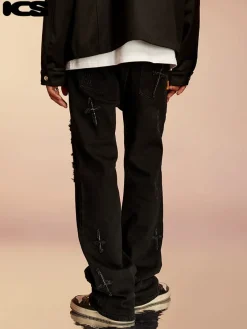 Best Textured Spike Denim Jeans Jeans