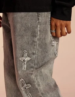 Best Textured Spike Denim Jeans Jeans
