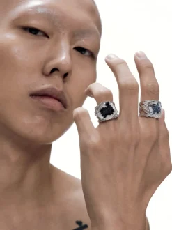 Clearance Denim Inlay Ring Accessories