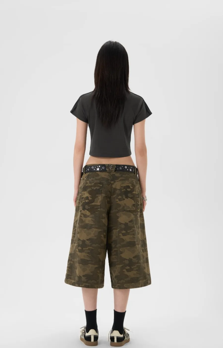 Clearance Camo Capri Cut Shorts Shorts