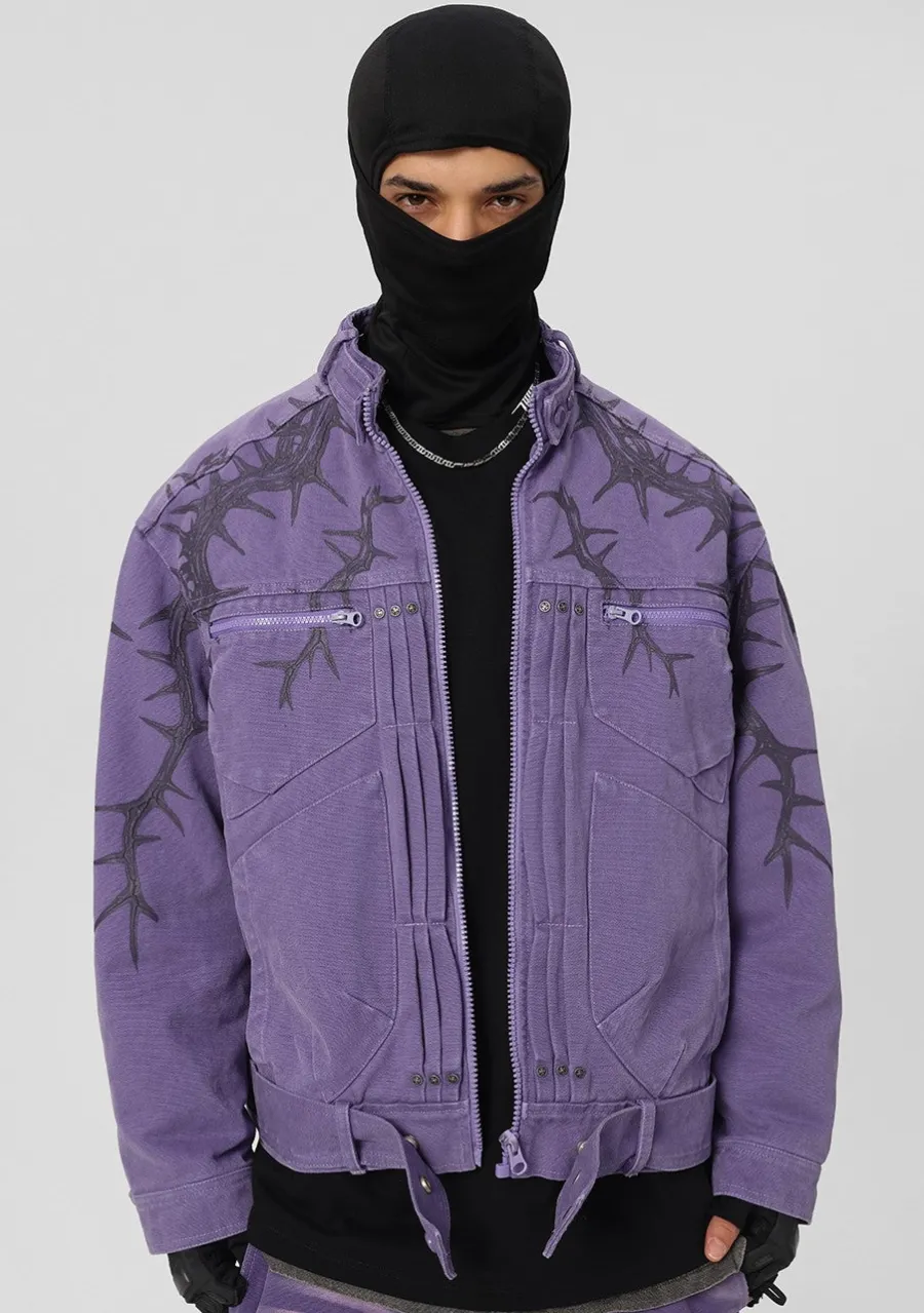 New Embossed Thorn Heavyweight Jacket Jackets
