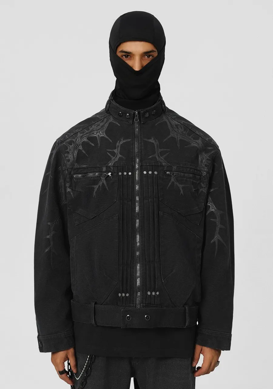 New Embossed Thorn Heavyweight Jacket Jackets