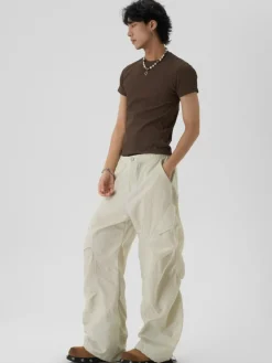 Outlet Pleated Parachute Pants Pants