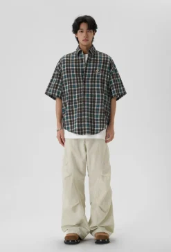 Outlet Pleated Parachute Pants Pants