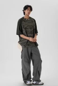 Outlet Pleated Parachute Pants Pants