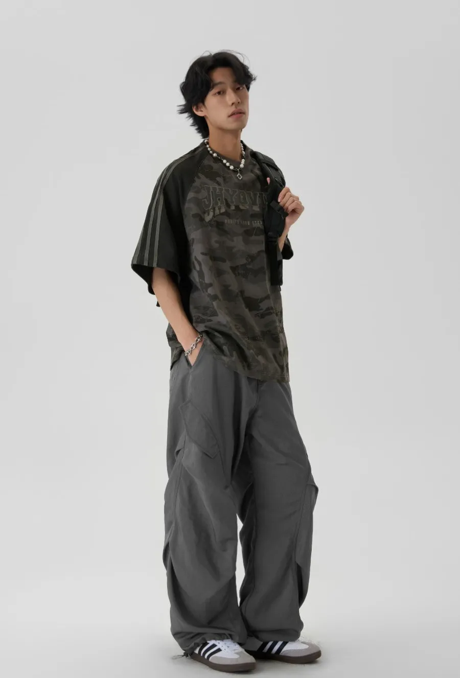 Outlet Pleated Parachute Pants Pants