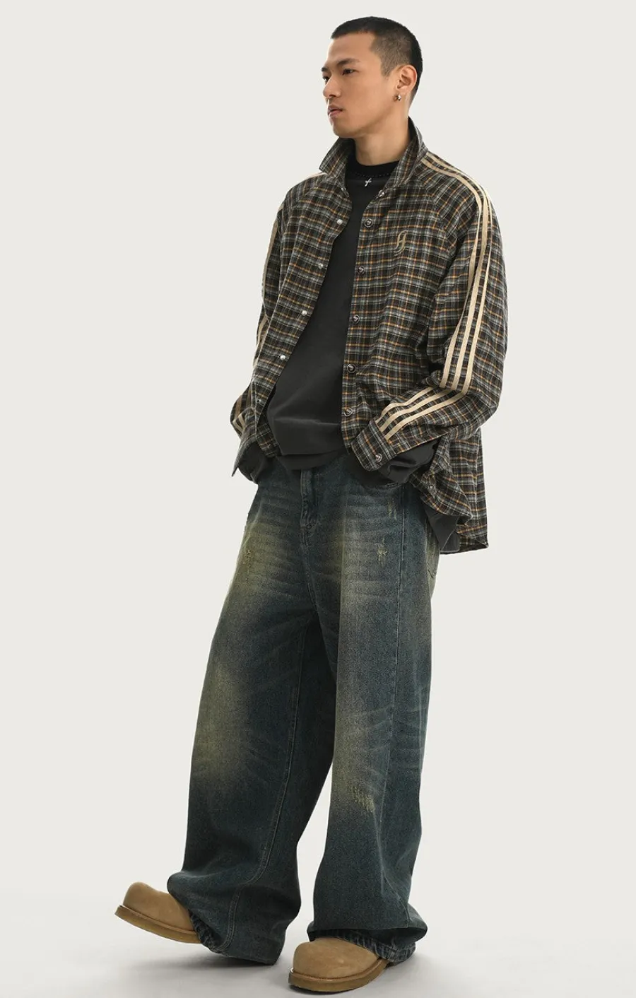 Hot Retro Striped Flannel Shirts