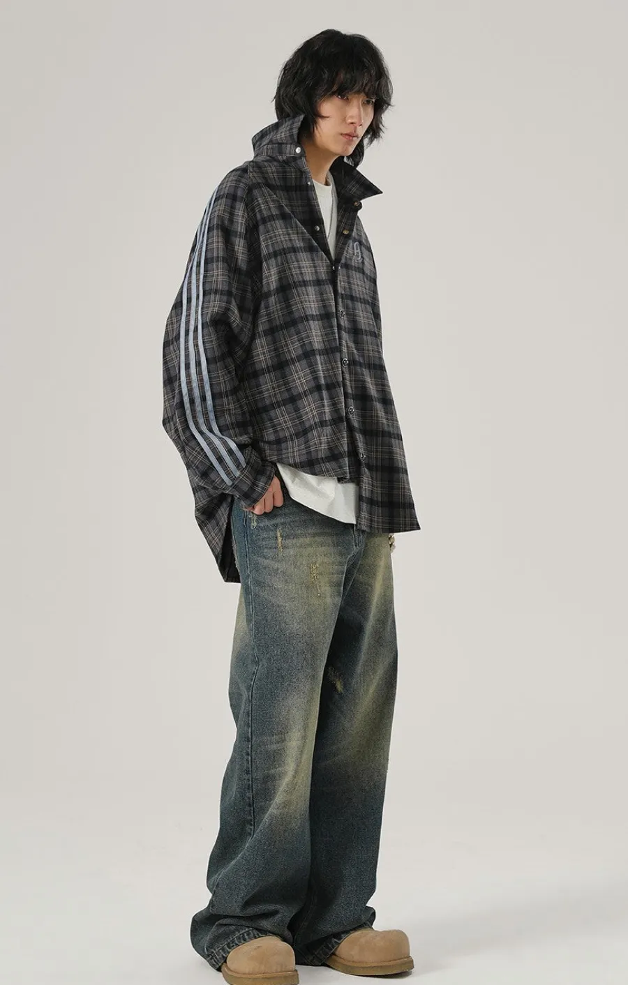 Hot Retro Striped Flannel Shirts