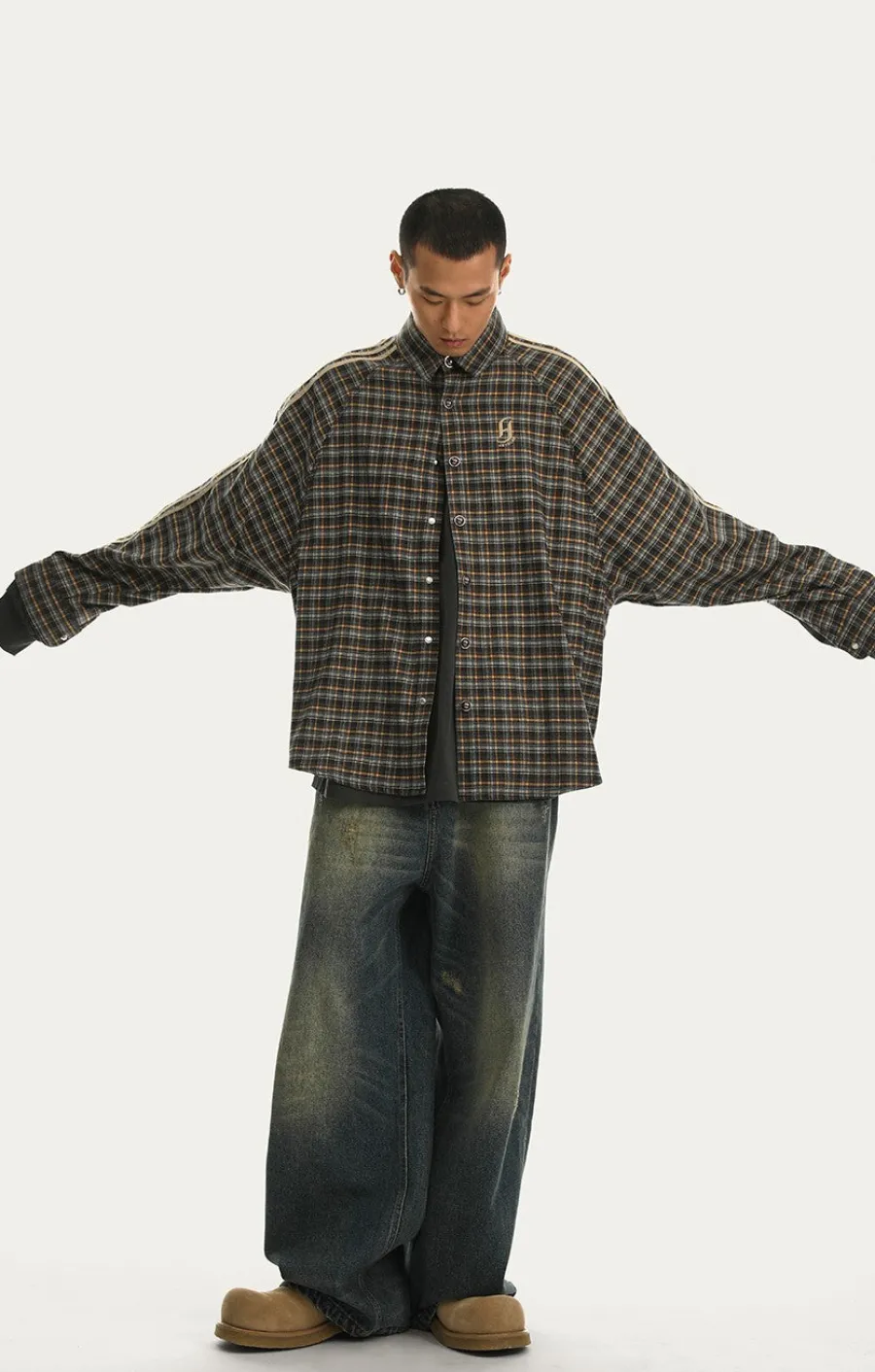 Hot Retro Striped Flannel Shirts