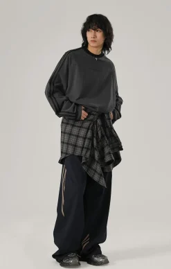 Clearance Silver Beaded Cross Long Sleeve Shirts