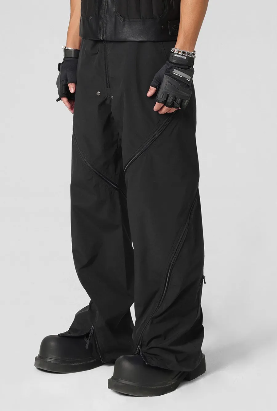 Sale Vertical Zip Cargo Pants Pants