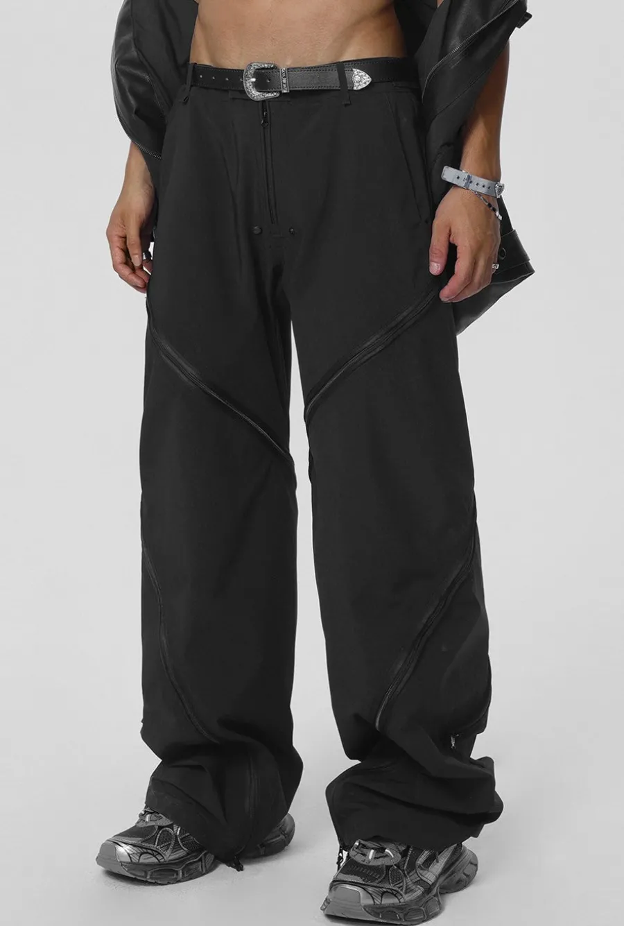 Sale Vertical Zip Cargo Pants Pants